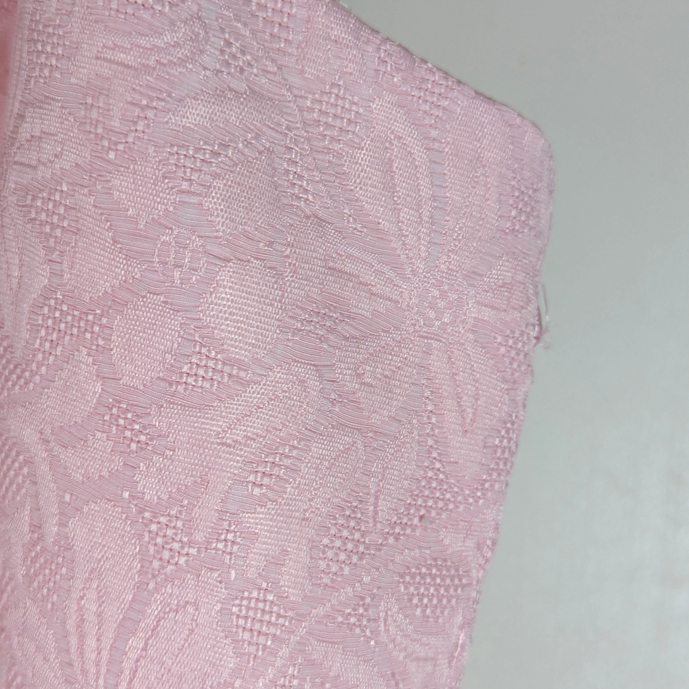 Pretty in Pink Dress Classic Style Brocade Embroidered Size 18 - Picture 8 of 11
